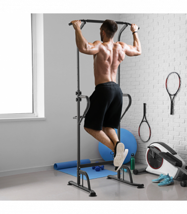 Power Tower Dip Station Pull Up Bar Multi-Function Push Up Equipment Home Gym