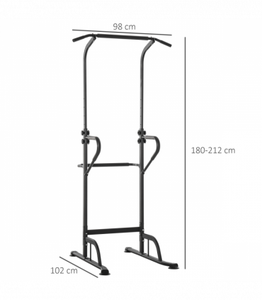 Power Tower Dip Station Pull Up Bar Multi-Function Push Up Equipment Home Gym
