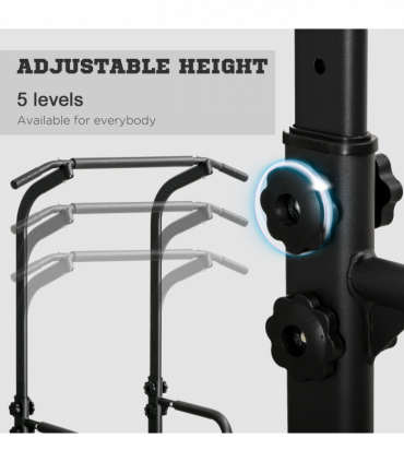 Power Tower Dip Station Pull Up Bar Multi-Function Push Up Equipment Home Gym