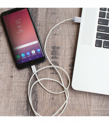 Powerz USB Data Charger Cable for Micro USB 1.2m - White