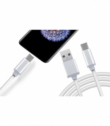 Powerz USB Data Charger Cable for Micro USB 1.2m - White