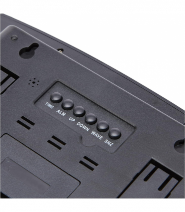 Precision Radio Controlled Wall Desk Clock, Day/date, Temperature Digital Display Alarm Clock AP046