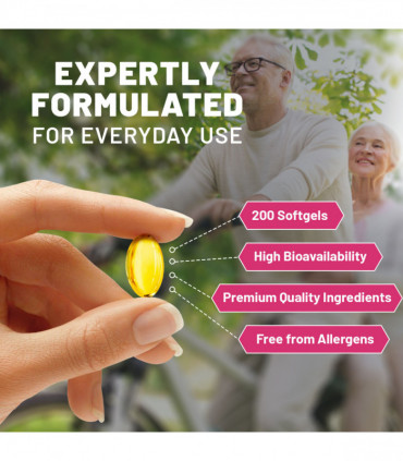 Premium Odourless Garlic Capsules - High Strength 45,000mg - 200 Softgels by Prowise