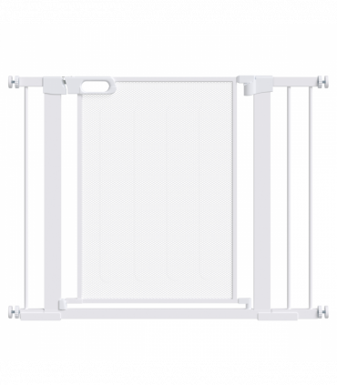 Pressure Fit Safety Gate for Doors, Dog Gate Auto Close, 75-103 cm White PawHut