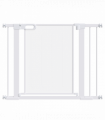 Pressure Fit Safety Gate for Doors, Dog Gate Auto Close, 75-103 cm White PawHut