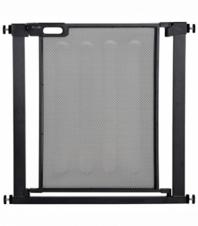 Pressure Fit Safety Gate for Stairs w/ Auto Close 75-82 cm - Black Pawhut