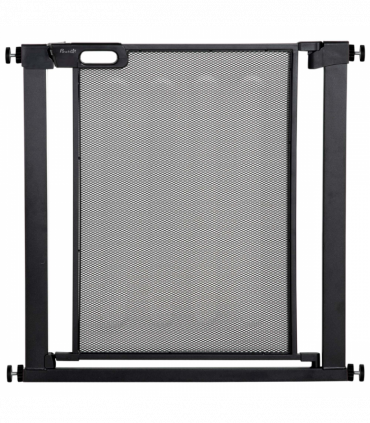 Pressure Fit Safety Gate for Stairs w/ Auto Close 75-82 cm - Black Pawhut