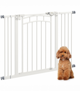 Pressure Fit Safety Gate w/ Auto Closing Door, for Small Medium Dogs, 74-100cm