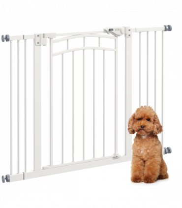 Pressure Fit Safety Gate w/ Auto Closing Door, for Small Medium Dogs, 74-100cm