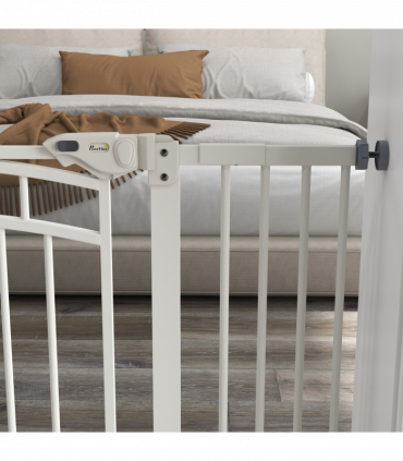 Pressure Fit Safety Gate w/ Auto Closing Door, for Small Medium Dogs, 74-100cm