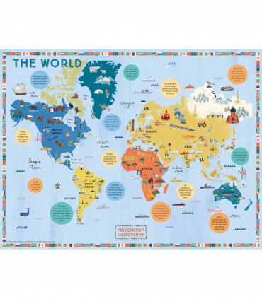 Prisoners of Geography World Map 500 Piece Jigsaw Puzzle
