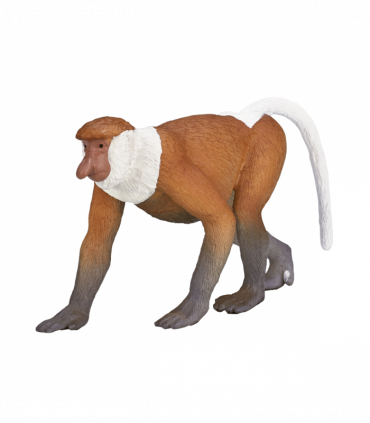 Proboscis Monkey Toy  Realistic Rainforest Wildlife Model