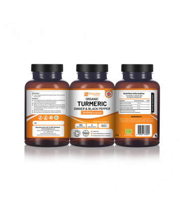 Prowise Turmeric Curcumin 1440mg with Black Pepper & Ginger