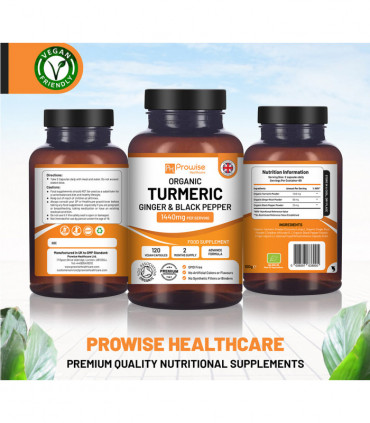 Prowise Turmeric Curcumin 1440mg with Black Pepper & Ginger