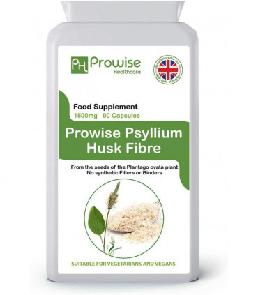 Psyllium Husks 750mg x 90 Capsules by Prowise Healthcare