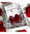 Puff Heart Silver Beaded Bracelet & Love You Mini Gift Hamper