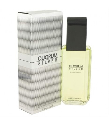 Puig Quorum Silver  Eau De Toilette Spray 100ml