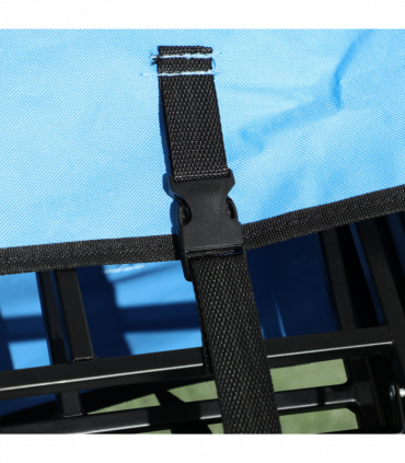 Pull Along Cart Folding Cargo Wagon Trailer Trolley For Beach Garden w/ Handle