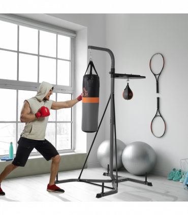 Punchbag & Speedball Boxing Station Frame Freestanding Training Home HOMCOM