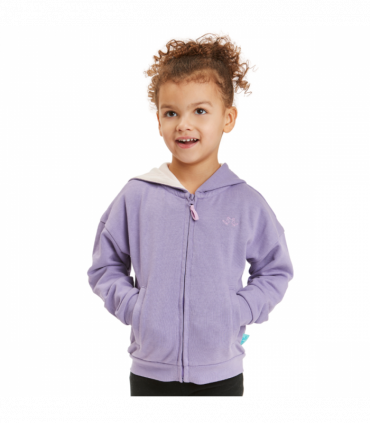 Purple Zip Up Girls Hoodie
