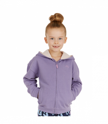 Purple Zip Up Girls Hoodie