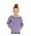 Purple Zip Up Girls Hoodie