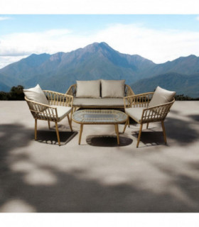 RATTAN 4 PCS GARDEN SET