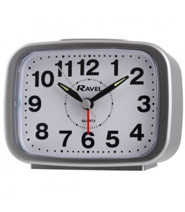 Ravel Silver Alarm Clock RC008.02