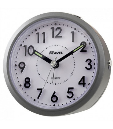 Ravel Round Tilt Grey Alarm Clock RC029.13