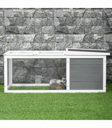 Rabbit Hutch Small Animal Cage Pet Run Cover, with Water-resistant Asphalt Roof