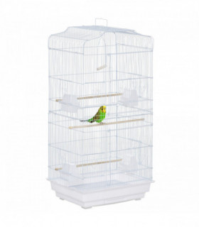 Rabbit Hutch for Two Rabbits Outdoor Guinea Pig Cage w/ Removable Trays, Grey