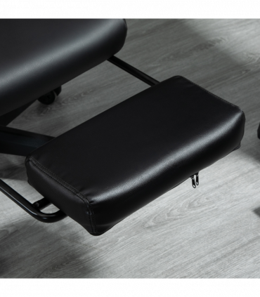 Racing Gaming Chair PU Leather Gamer Recliner Home Office, Black