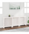 Radiator Cover White 210x21x85 cm Solid Wood Pine