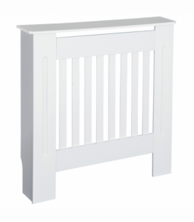 Radiator Cover Wooden Cabinet Shelving Home Office Vertical Slattted Vent