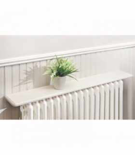 Radiator Shelves 91cm - White Satin Finish