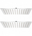 Rain Shower Head 2 pcs Stainless Steel 20x30 cm