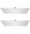Rain Shower Head 2 pcs Stainless Steel 30x40 cm