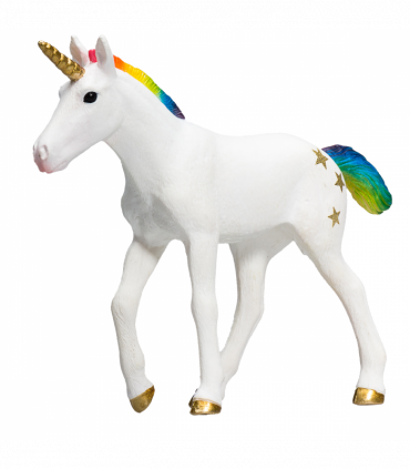 Rainbow Unicorn Baby Toy  Fantasy Mythical Creature Figure