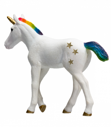 Rainbow Unicorn Baby Toy  Fantasy Mythical Creature Figure