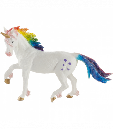 Rainbow Unicorn Toy  Fantasy Mythical Horse Figurine