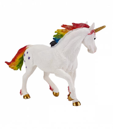 Rainbow Unicorn Toy  Fantasy Mythical Horse Figurine