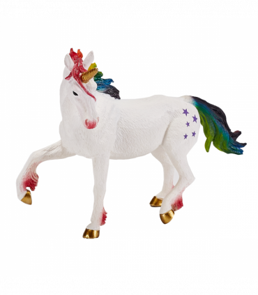 Rainbow Unicorn Toy  Fantasy Mythical Horse Figurine