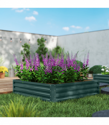 Raised Garden Bed Gardner Frame Outdoor Planter Kit Flower Vegetables Green