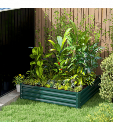 Raised Garden Bed Gardner Frame Outdoor Planter Kit Flower Vegetables Green