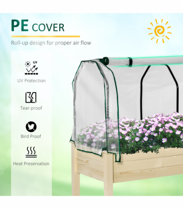 Raised Garden Bed Greenhouse Cover Planter Box