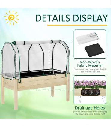 Raised Garden Bed Greenhouse Cover Planter Box