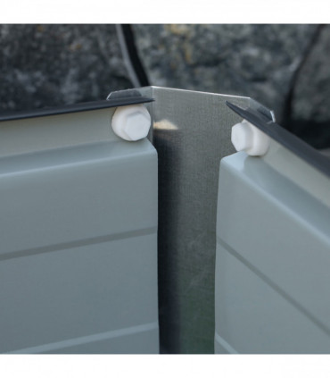 Raised Garden Bed, Elevated Planter Box & Gloves, Grey