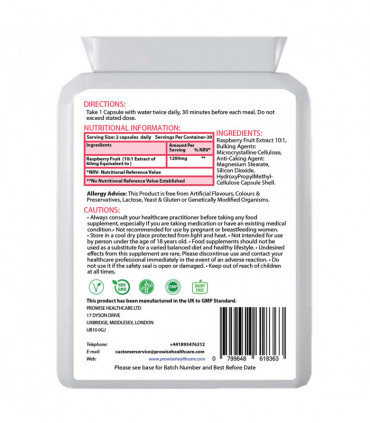 Raspberry Ketones + Garcinia Cambogia by Prowise Healthcare