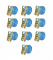 Ratchet Tie Down Straps 10 pcs 2 Tonnes 6mx38mm Blue
