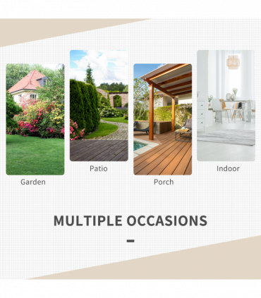 Rattan 3PCs Chair Table Bistro Set Patio Set w/ Steel Frame White